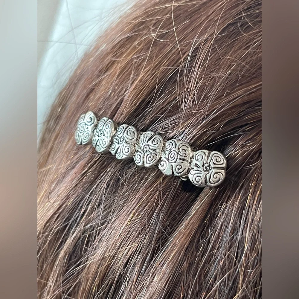 Vintage Sterling silver hair clip wedding veil clip